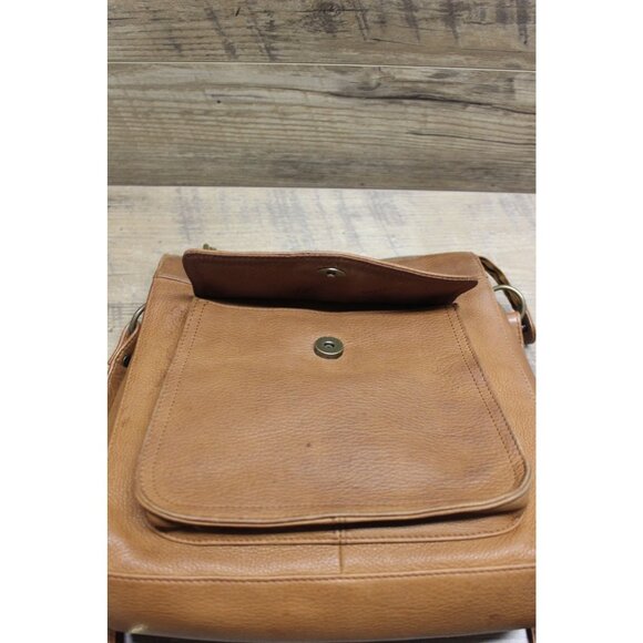 Fossil 1954 women's brown full grain leather crossbody satchel bag - Picture 15 of 16